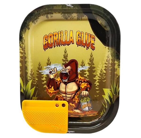 Best Buds Gorilla Glue Roll'inimo Padėklas su Grind'inimo Kortele