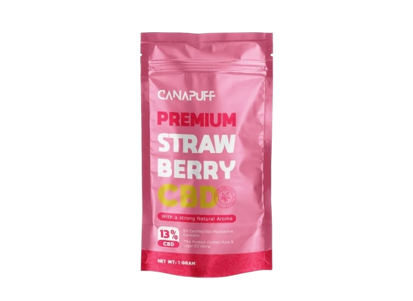 CanaPuff CBD Žiedai Strawberry CBD 13 %