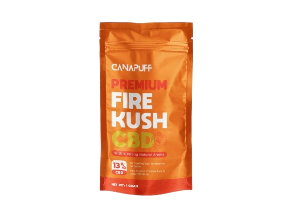 CanaPuff CBD Žiedai Fire Kush CBD 13 %