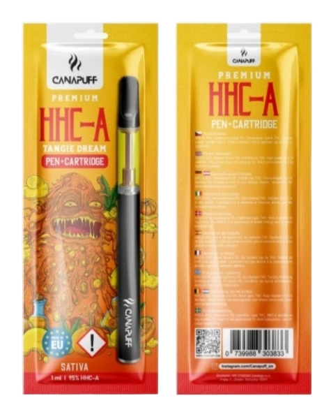 CanaPuff HHCA Pen + Cartridge Tangie Dream, 1 ml
