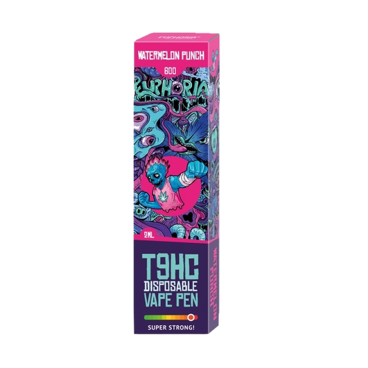 Euphoria T9HC Vienkartinė E-Cigaretė Watermelon Punch, 2 ml