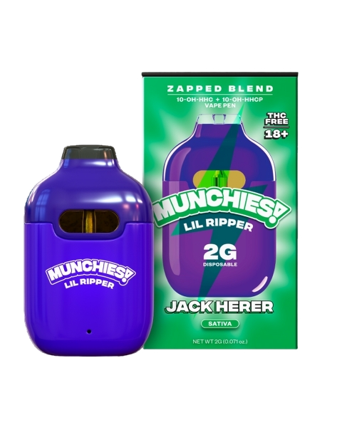 Delta Munchies 10-OH-HHC/10-OH-HHCP Lil Ripper E-Cigaretė Jack Herer