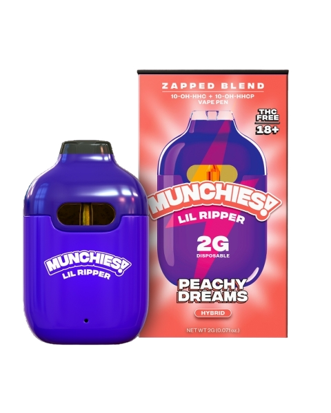 Delta Munchies 10-OH-HHC/10-OH-HHCP Lil Ripper E-Cigaretė Peachy Dreams