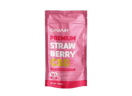 CanaPuff CBD Žiedai Strawberry CBD 13 %