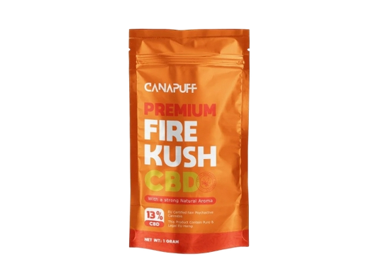 CanaPuff CBD Žiedai Fire Kush CBD 13 %