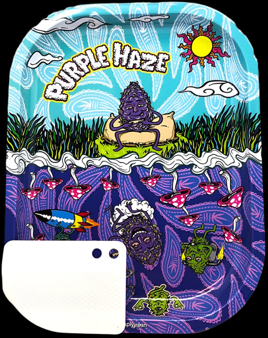 Best Buds Purple Haze Roll'inimo Padėklas su Magnetine Grind'inimo Kortele